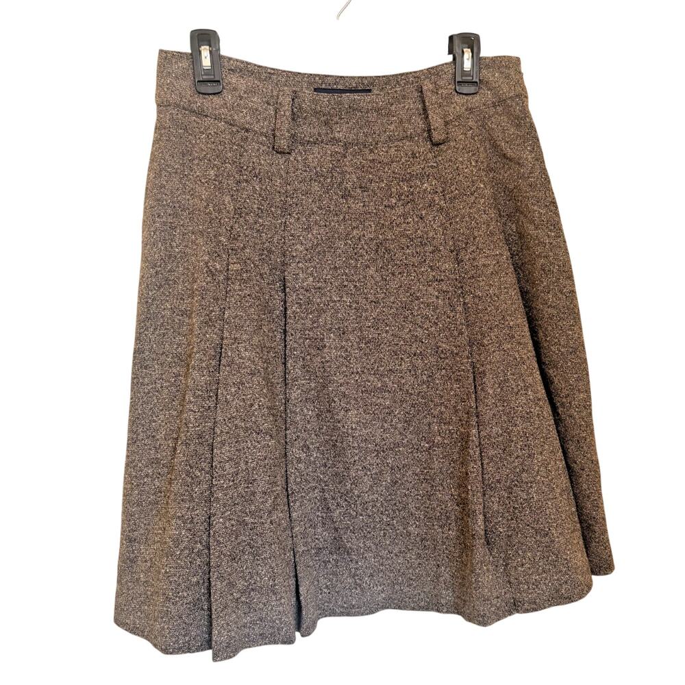 Jones New York 10P Wool Skirt Dark Academia Fit N Flare Classic Flounce Professi